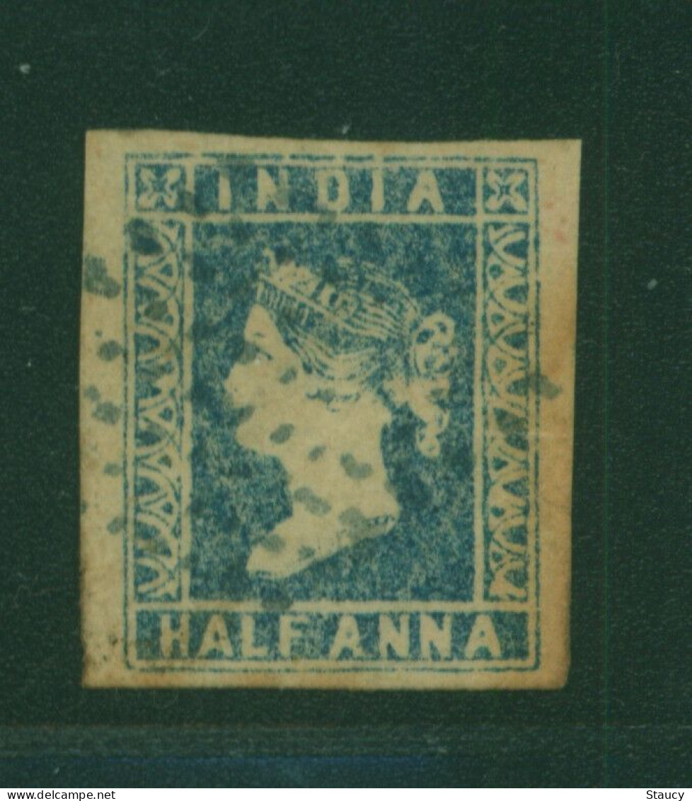 British India 1854 QV 1/2a Half Anna Litho/ Lithograph Stamp As Per Scan - 1854 Compañia Británica De Las Indias