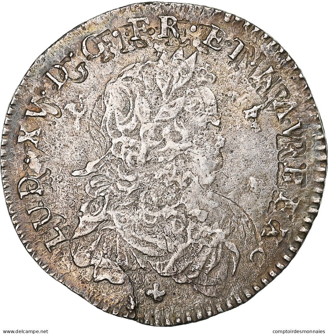 France, Louis XV, 1/6 Écu De France, 1721, Tours, Réformé, Argent, TB+ - 1715-1774 Luigi XV Il Beneamato