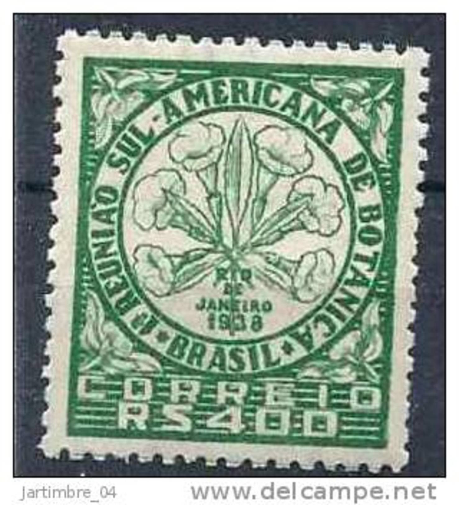 1939 BRESIL 349** Fleur D'ipé, Botaniste - Unused Stamps