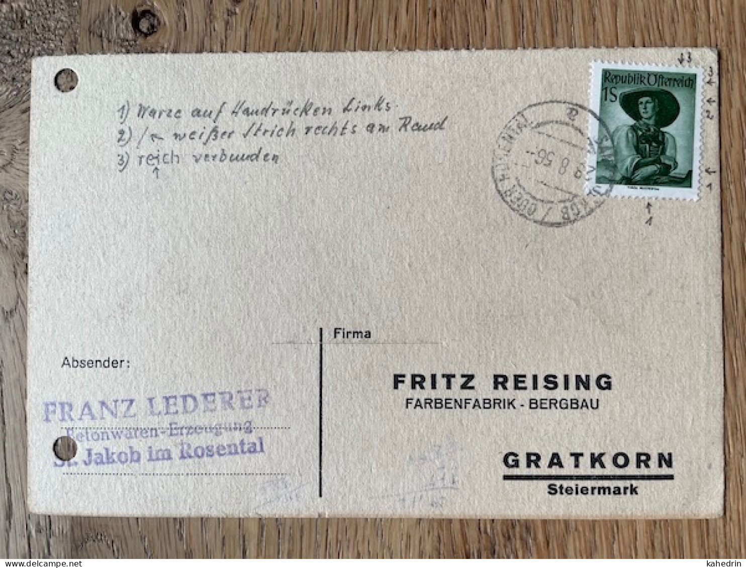 Österreich / Austria 1956, Plattenfehler / Druckzufälligkeit Mi. # 912, Bitte Lesen! - Varietà & Curiosità