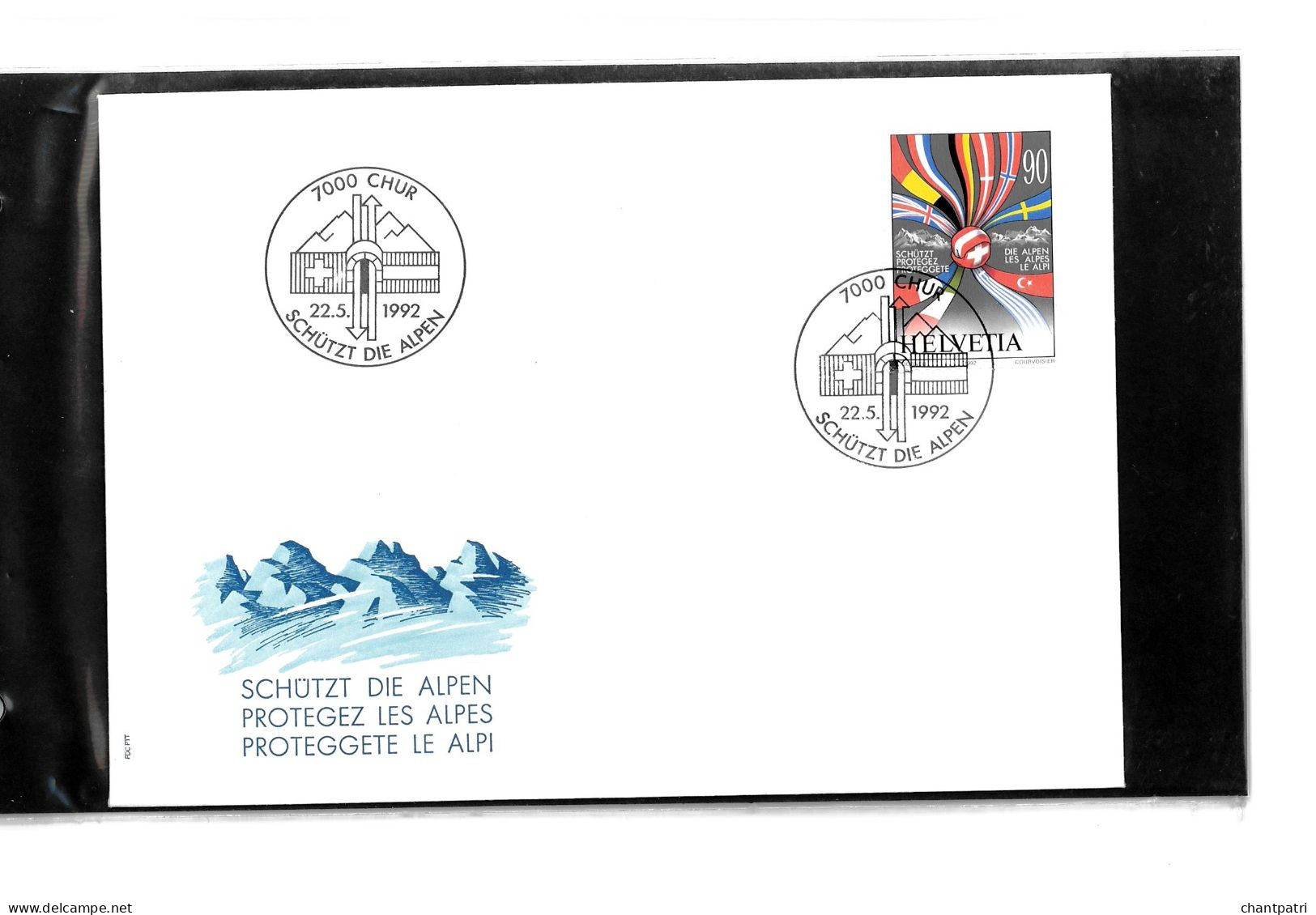 7000 Chur - Protegez Les Alpes - 22 05 1992 - Beli FDC 009 - Storia Postale