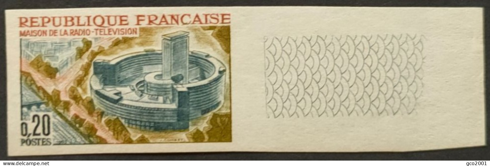 FRANCE / YT 1402 Non Dentelé / ARCHITECTURE - MAISON DE LA RADIO / NEUF ** / MNH - 1961-1970