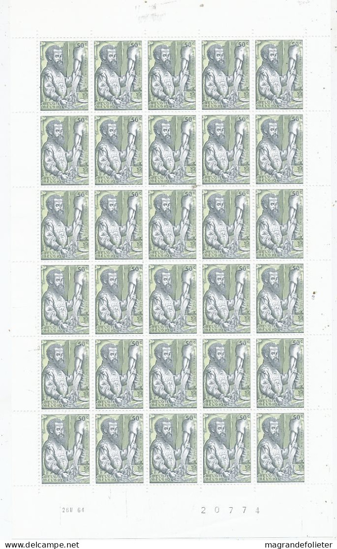 TIMBRE  ZEGEL STAMP  BELGIQUE LOT 10 PLANCHES COMPLETES DE 30 EX.  XX - 1961-1970