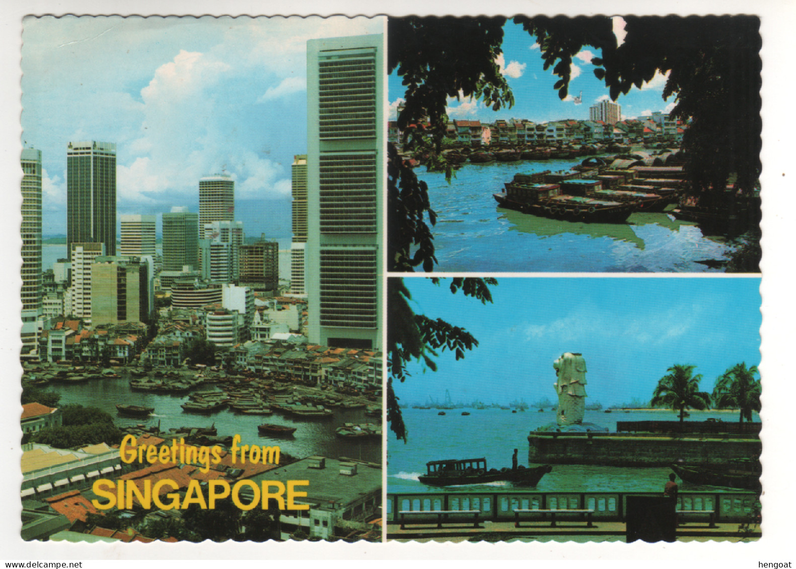 Timbres , Stamps " Bateau , Voilier  : Clipper ; 15 Th Asean Ministerial Meeting " Sur CP , Carte , Postcard Du 14/06/83 - Singapur (1959-...)