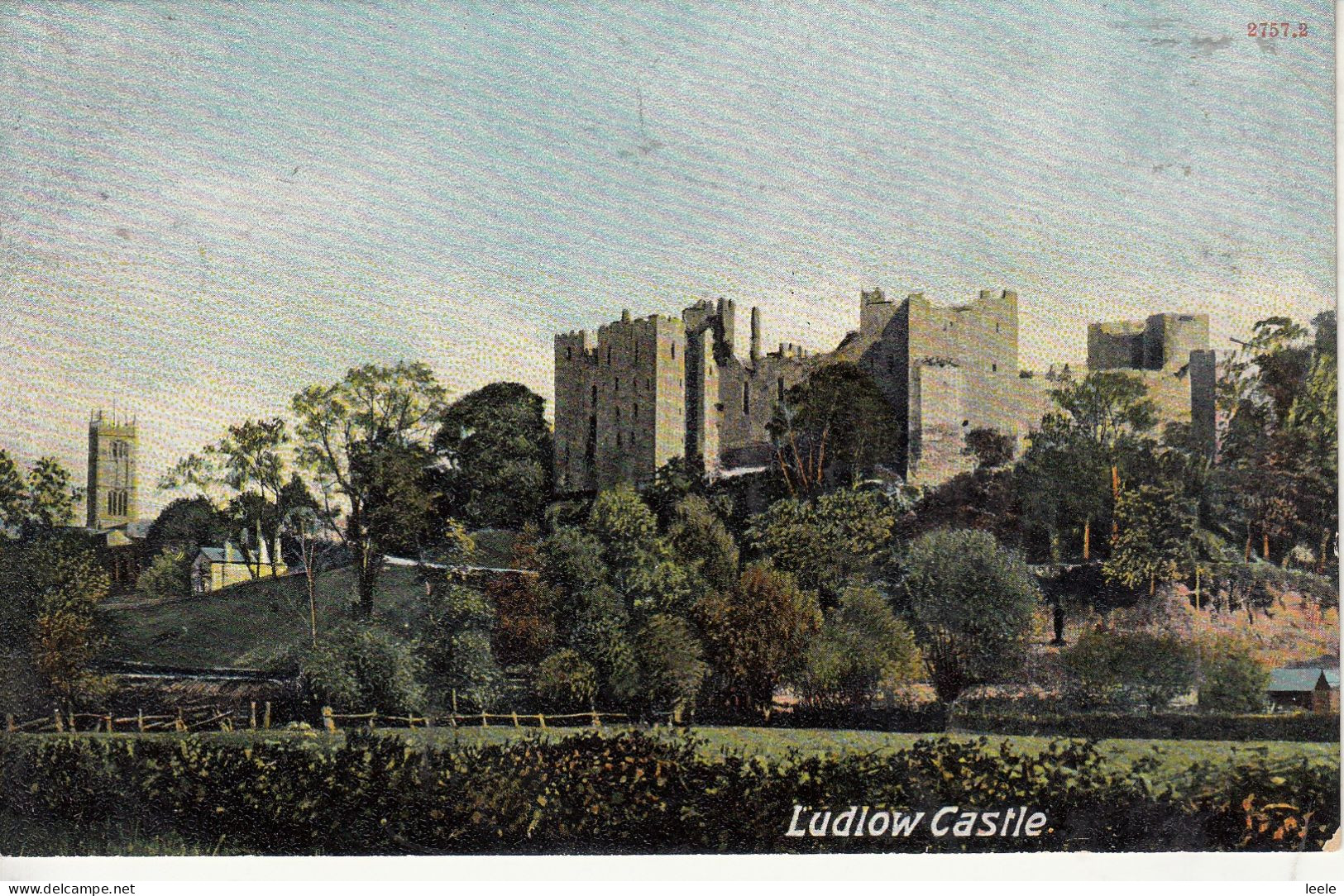 BY28. Vintage Hartmann Postcard.  Ludlow Castle, Shropshire - Shropshire