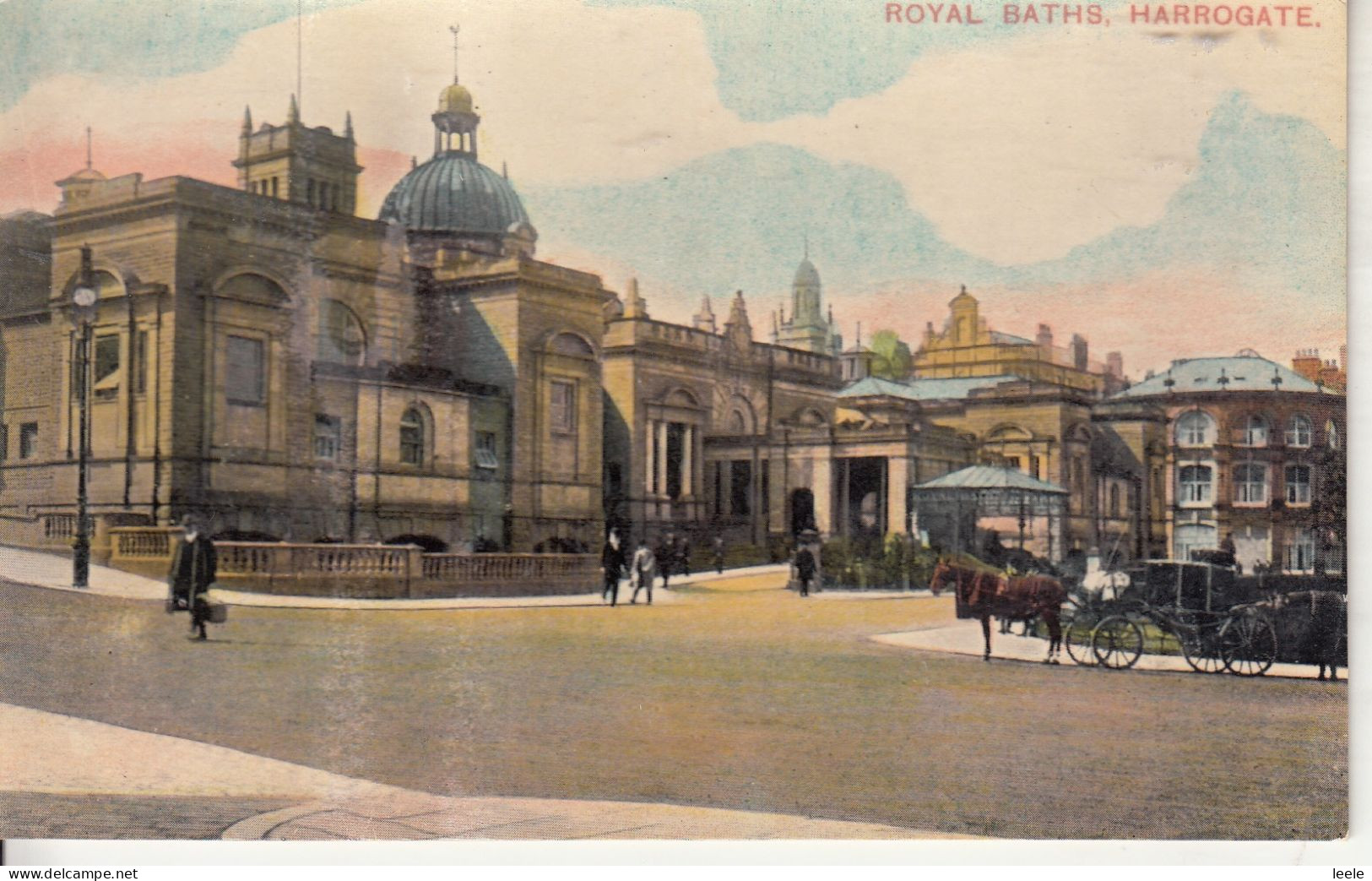 BY22. Vintage Postcard. Royal Baths, Harrogate. Yorkshire  - Harrogate