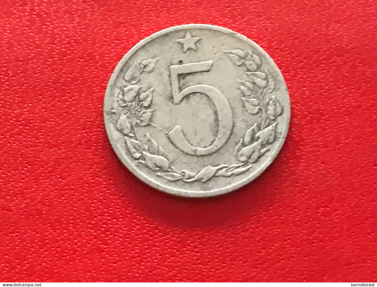 Münze Münzen Umlaufmünze Tschechoslowakei 5 Heller 1953 - Checoslovaquia