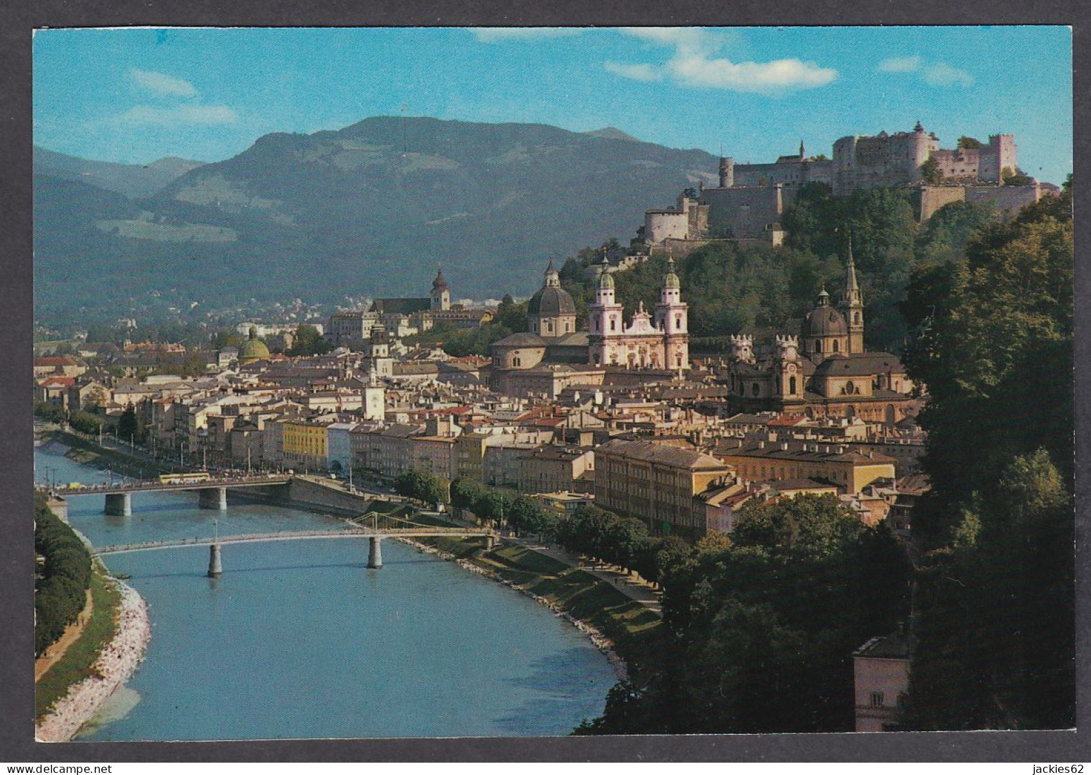 107463/ SALZBURG STADT, Blick Auf Die Altstadt, Festung Und Salzach - Salzburg Stadt