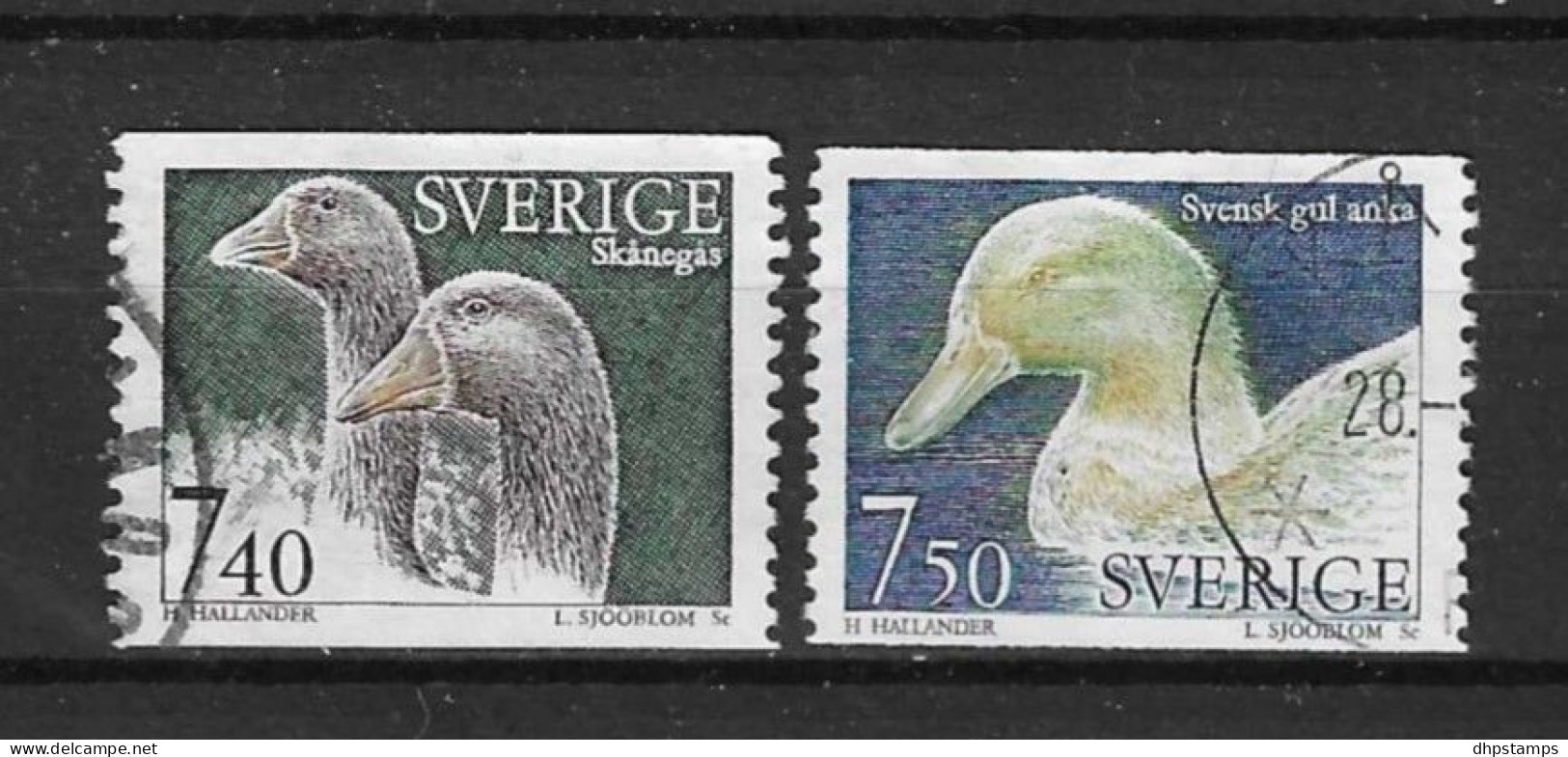 Sweden 1995 Geese Y.T. 1851/1852 (0) - Used Stamps