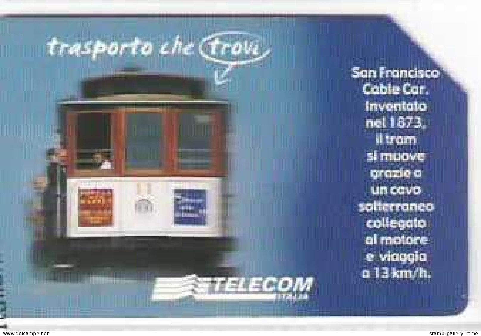 TELECOM - TRASPORTO CHE TROVI - USATA - LIRE 5000 - GOLDEN  1444 - Public Practical Advertising