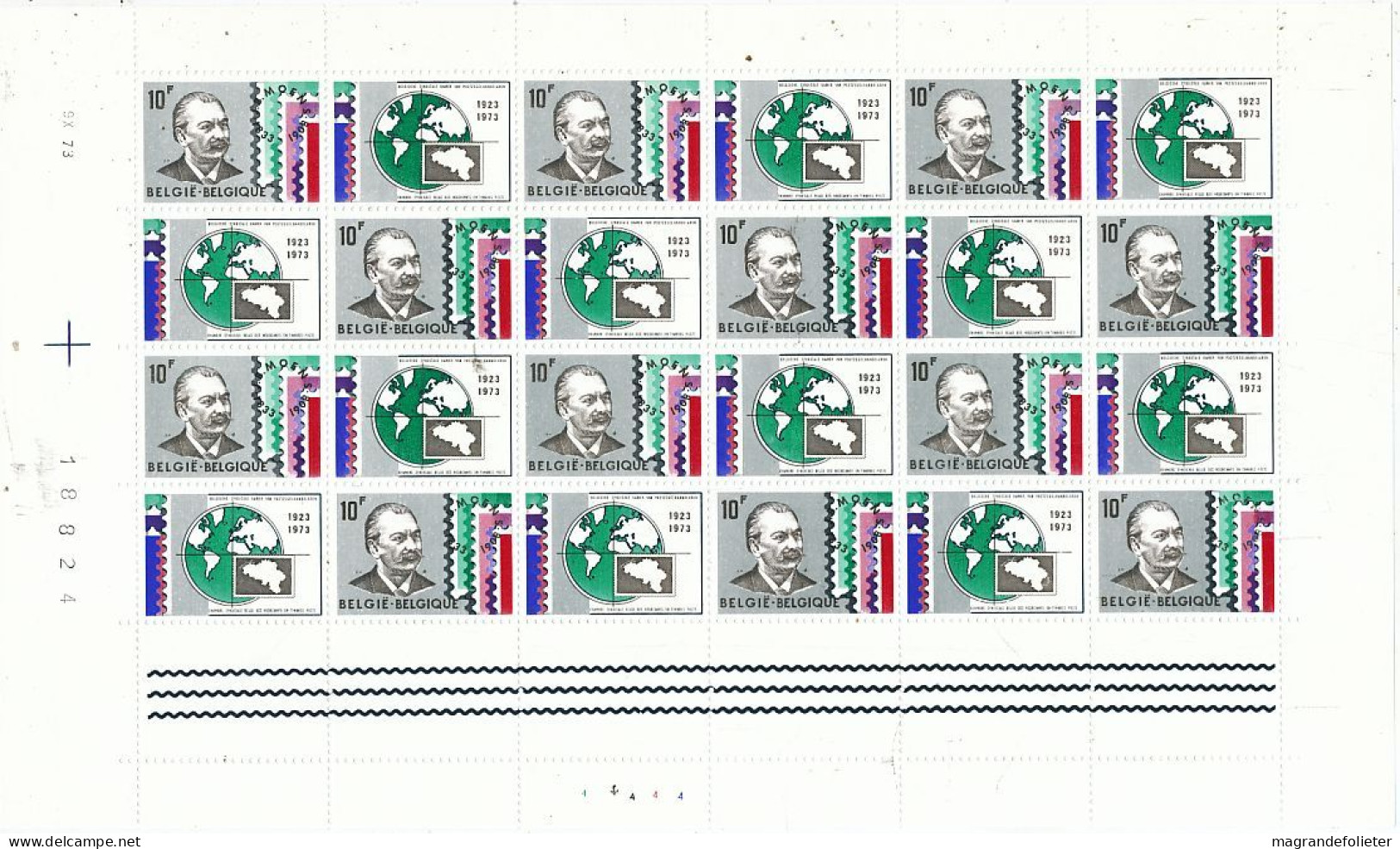 TIMBRE  ZEGEL STAMP  BELGIQUE LOT 3 PLANCHES COMPLETES   XX - 1961-1970