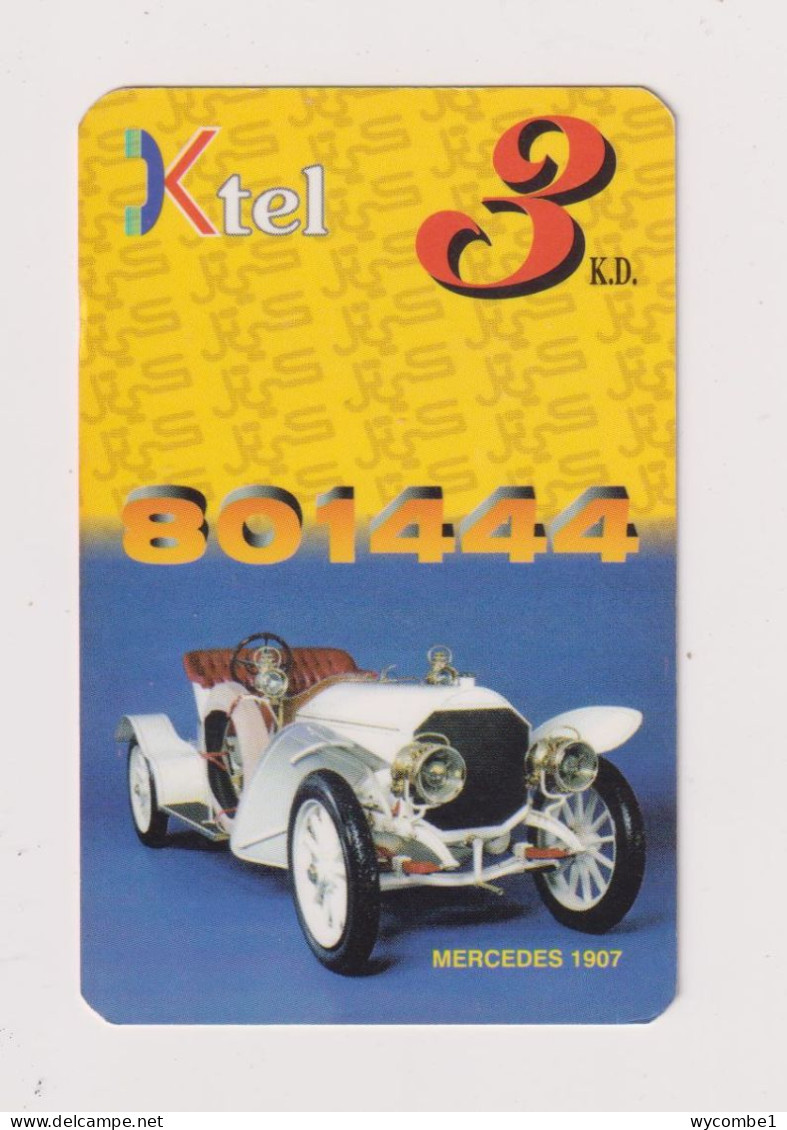 KUWAIT  - Motor Car Mercedes 1907 Remote Phonecard - Koeweit