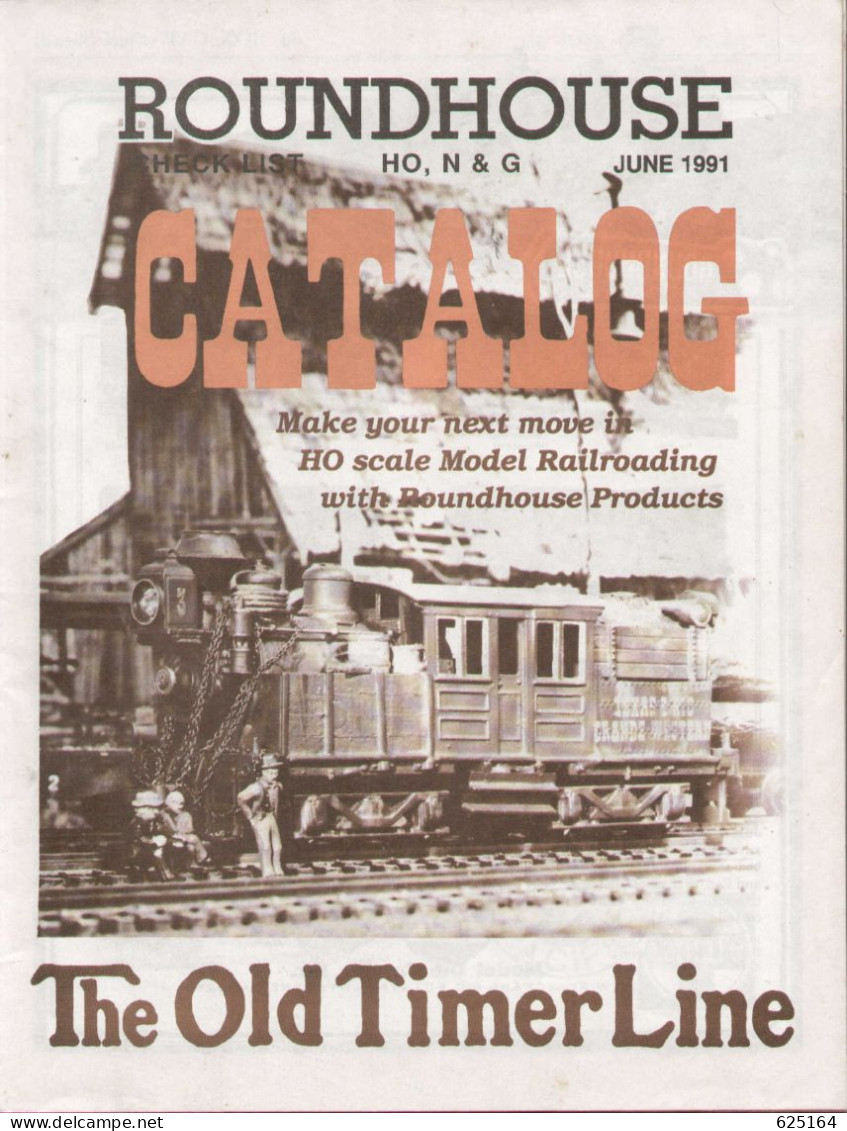 Catalogue ROUNDHOUSE 1991  June The Old Timer Line - Anglais