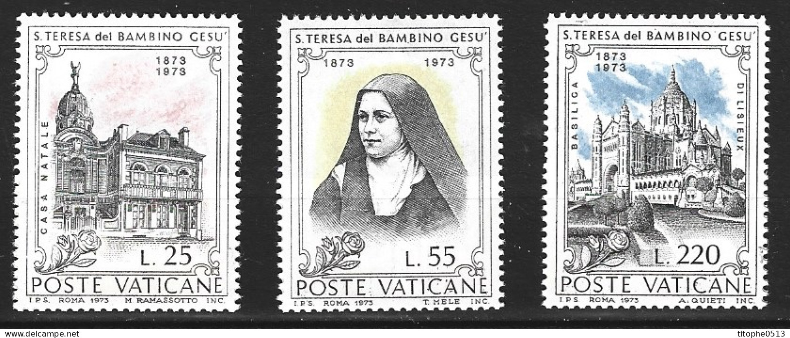 VATICAN. N°555-7 De 1973. Saint Thérèse De Lisieux. - Cristianismo