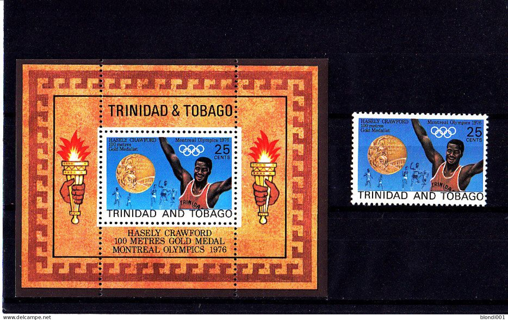 Olympics 1976 - Athletics - TRINIDAD & TOBAGO - S/S+Stamp MNH - Ete 1976: Montréal