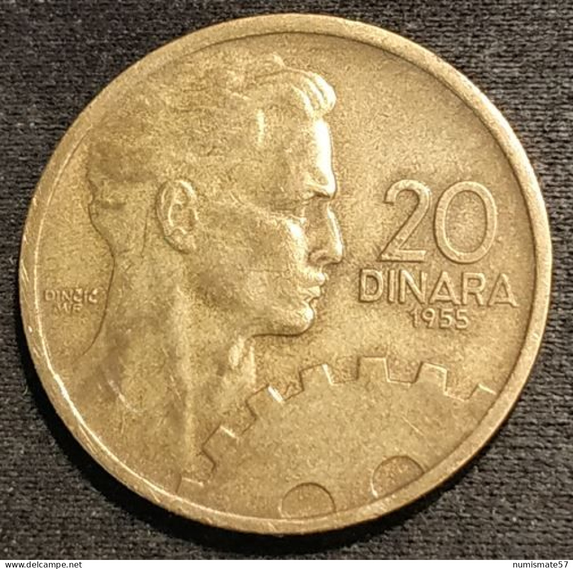 YOUGOSLAVIE - YUGOSLAVIA - 20 DINARA 1955 - KM 34 - Yugoslavia