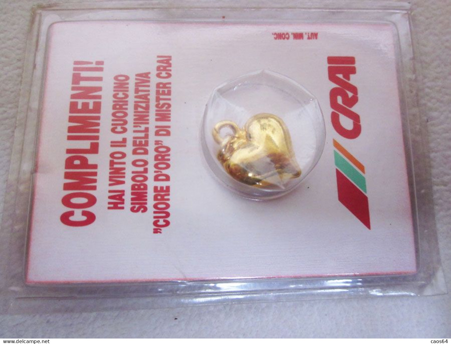 Gadget Pendente Ciondolo Cuore CRAI  Vintage H 1,5 Cm - Pendants