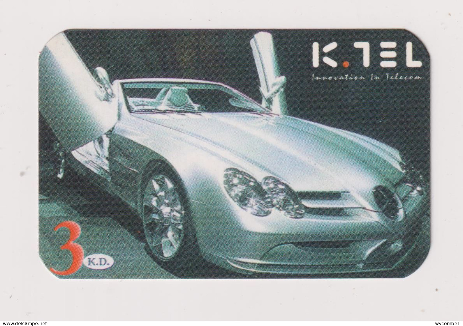 KUWAIT  - Motor Car Gull Wing Remote Phonecard - Koeweit