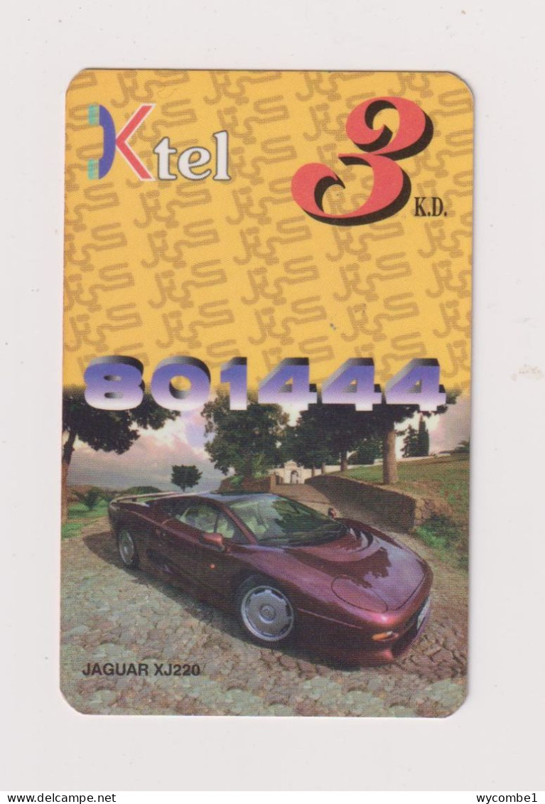 KUWAIT  - Motor Car Jaguar XJ220 Remote Phonecard - Koweït