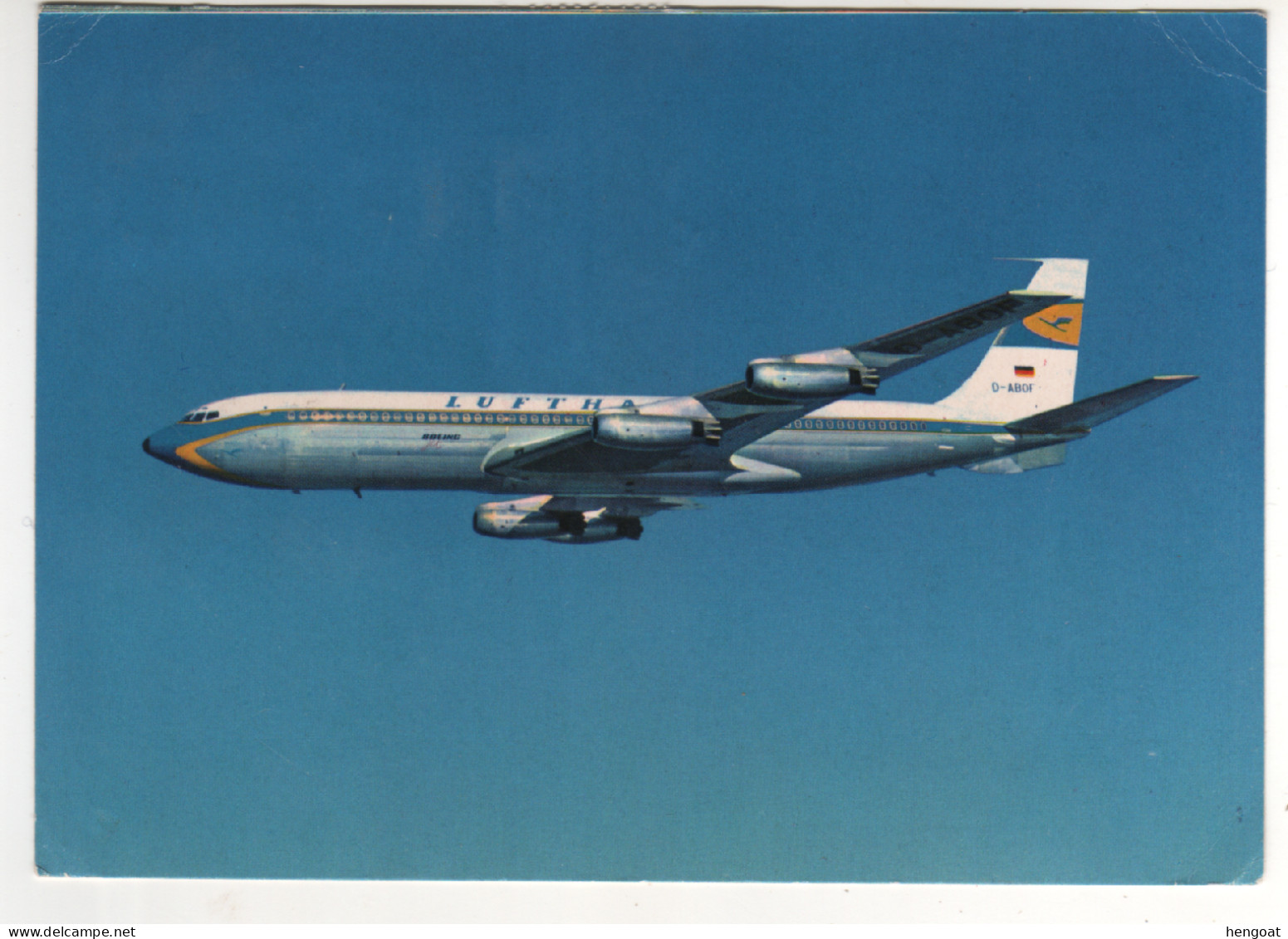 Timbres , Stamps " " Sur CP , Carte , Postcard " Avion Boeing 707 De La Lufthansa " Du 10/02/65 - Sri Lanka (Ceylan) (1948-...)