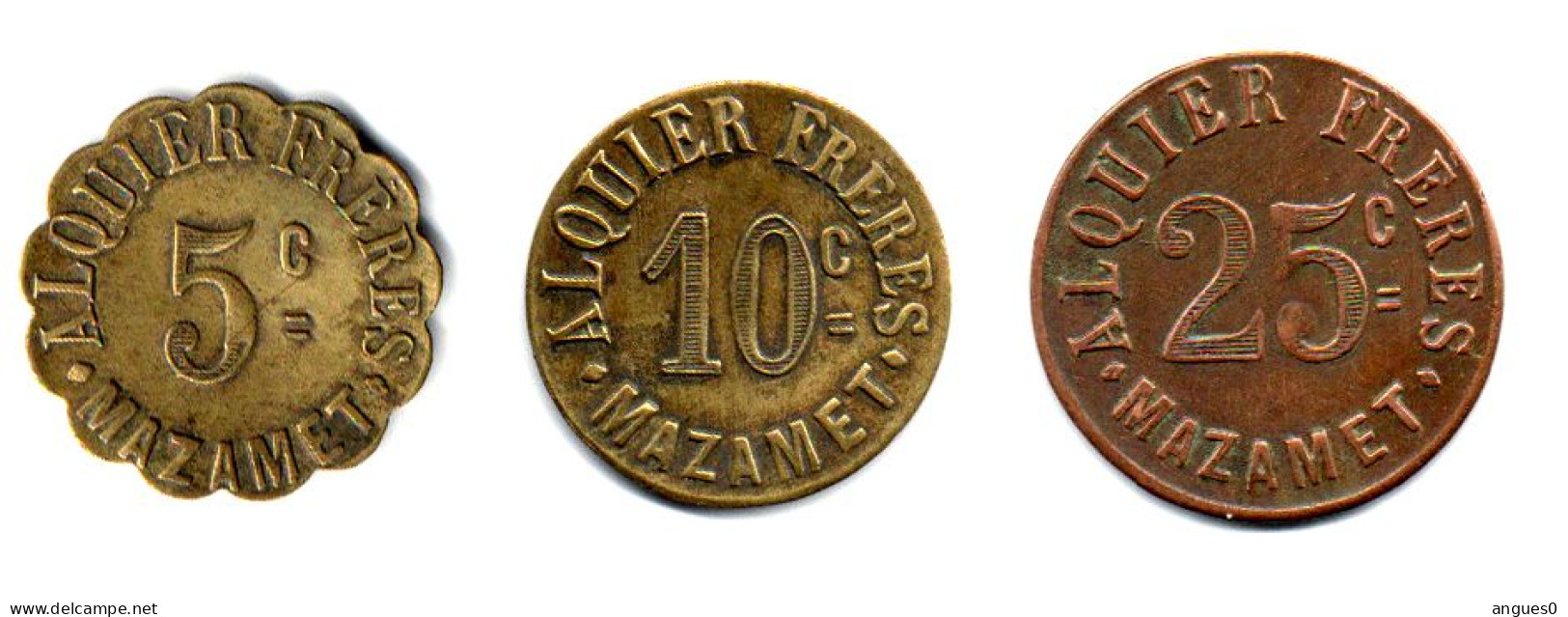 SERIE  MAZAMET ALQUIER FRERESSERIE DE 5 - Mezclas - Monedas