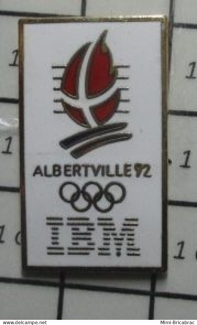 715A  Pin's Pins / Beau Et Rare / INFORMATIQUE / IBM JEUX OLYMPIQUES ALBERTVILLE 92 - Informatique