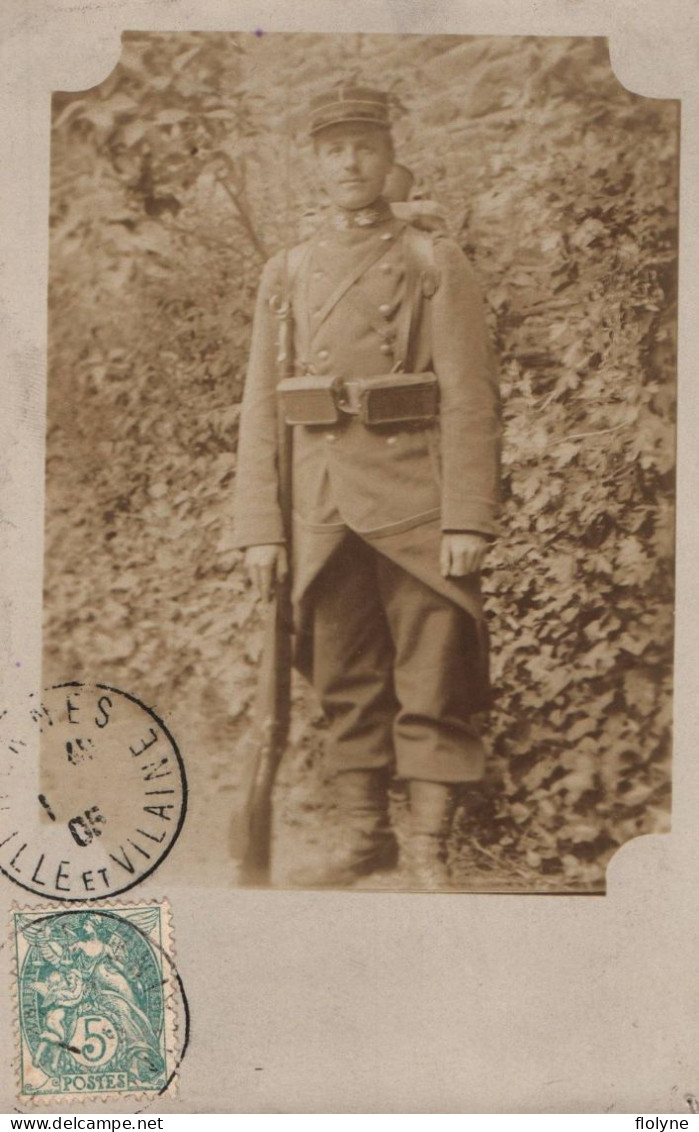 Militaria - Carte Photo - Soldat Militaire Régiment ? 1905 - Régiments