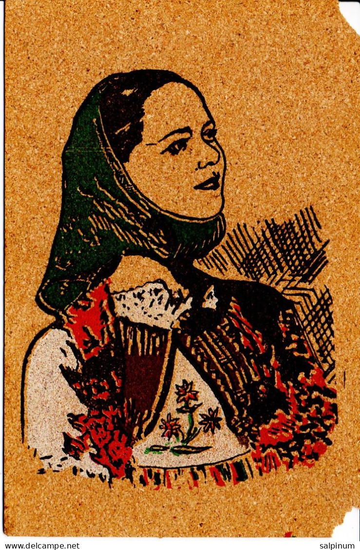 Mamoiada, Costume Tradizionale, Cartolina In Sughero - Viag. 1977 - Nuoro