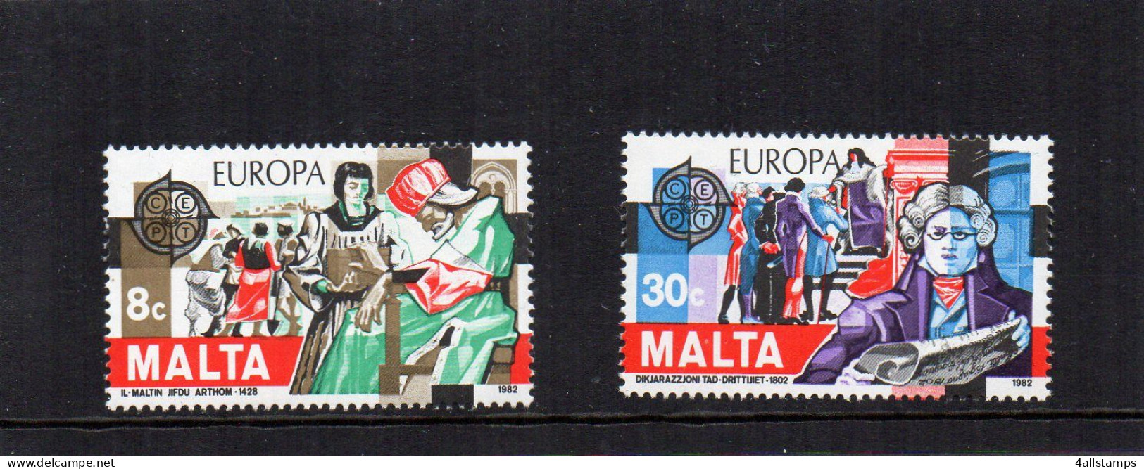 1982 MALTA Mi N° 661/662 : ** - MNH - NEUF - POSTFRISCH - POSTFRIS - 1982