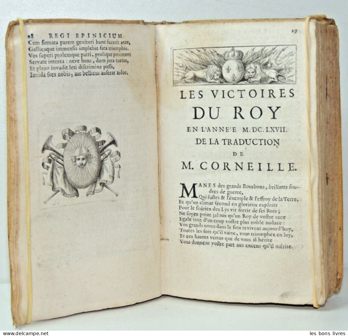 Rare. 1669. Ex manuscrit de Jean de la Fontaine. Caroli de la Rue. Idyllia.