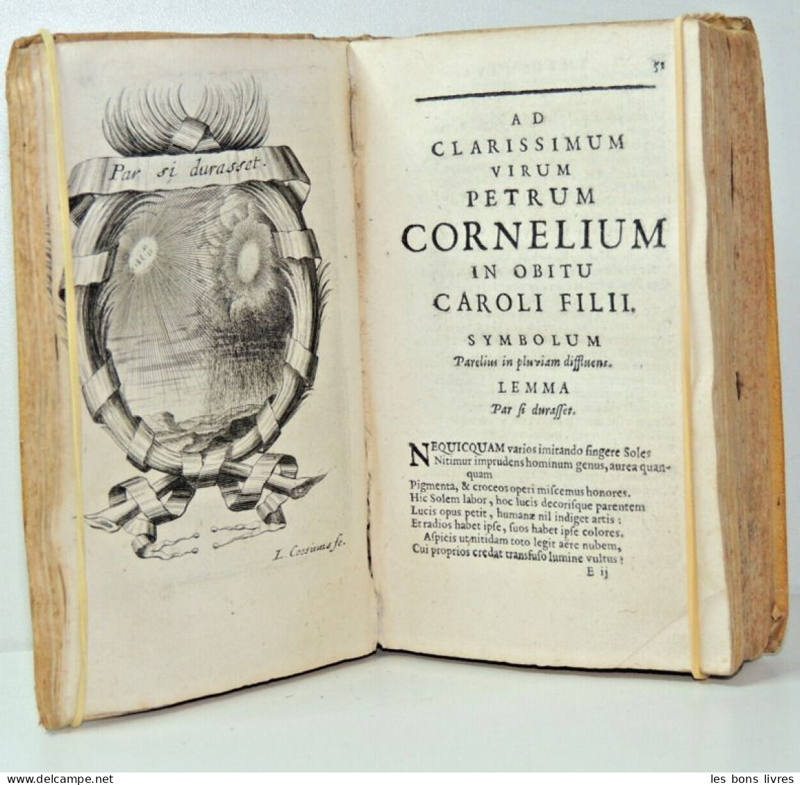 Rare. 1669. Ex manuscrit de Jean de la Fontaine. Caroli de la Rue. Idyllia.