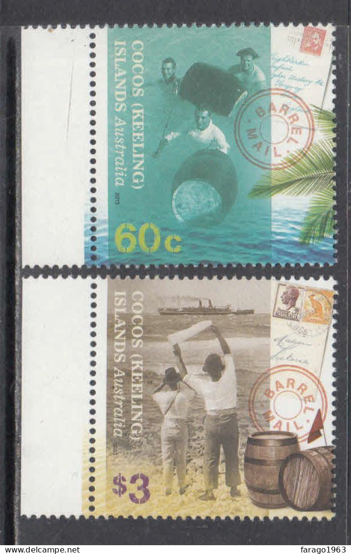 2011 Cocos (Keeling) Islands Barrel Mail  Complete Set Of 2 MNH - Kokosinseln (Keeling Islands)