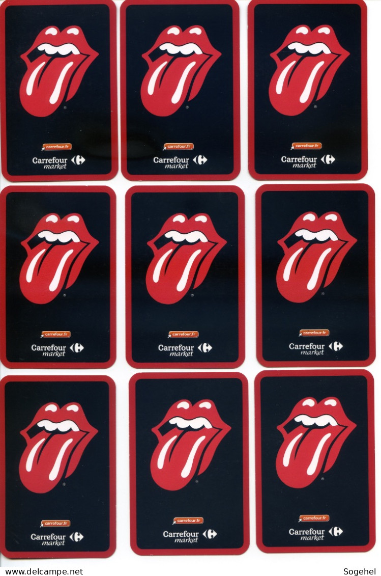 Lot De 23 Images "Rolling Stones" - Carrefour Market - Objets Dérivés