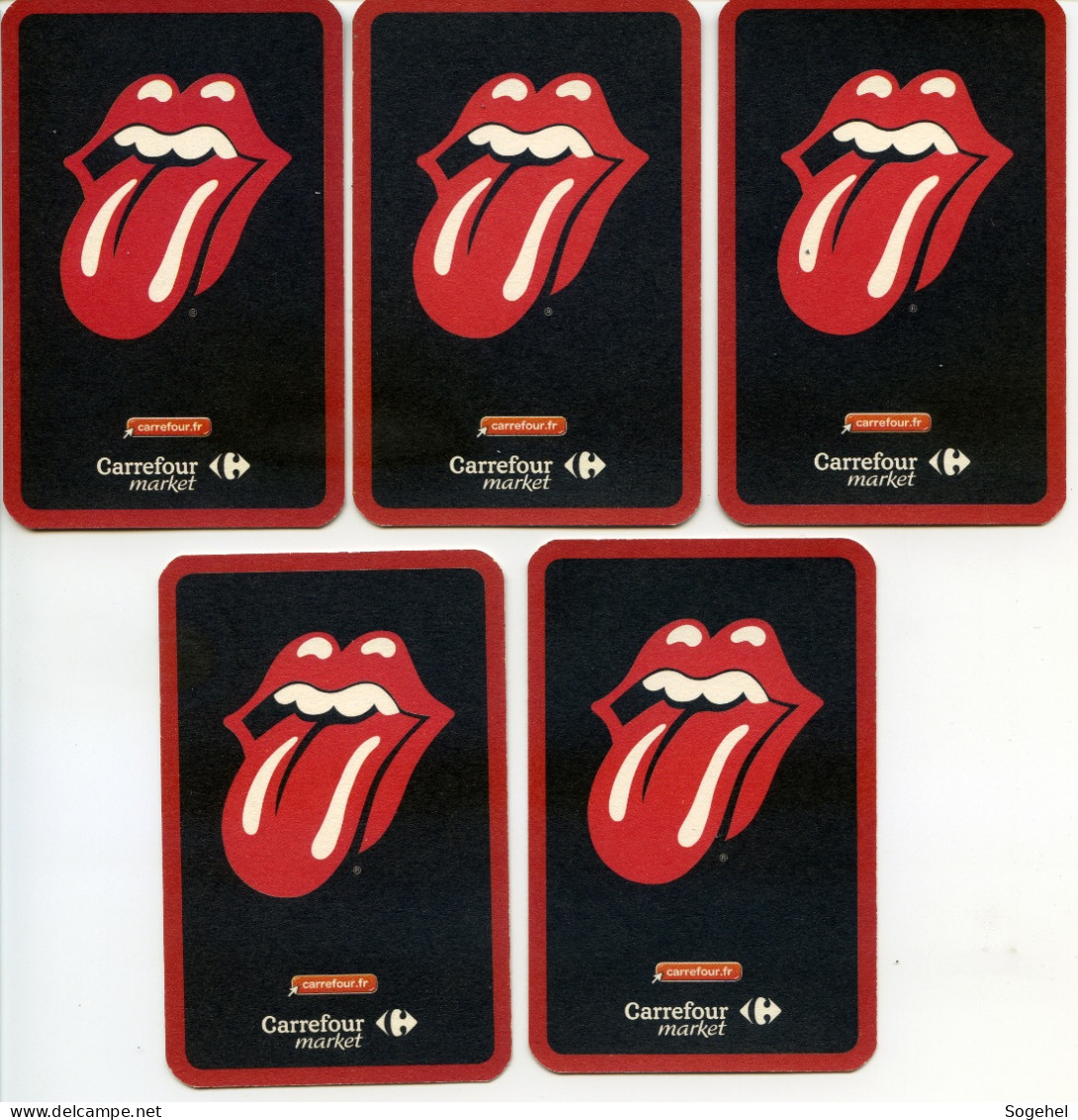 Lot De 23 Images "Rolling Stones" - Carrefour Market - Objetos Derivados
