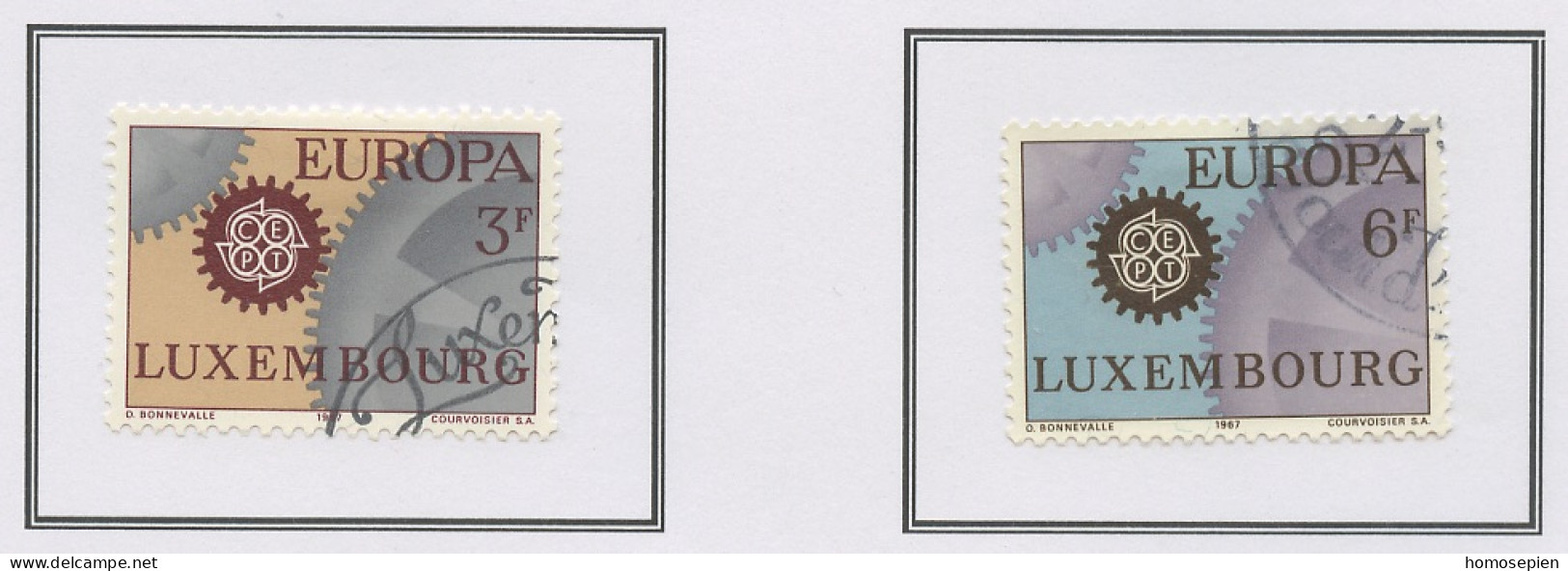 Luxembourg - Luxemburg 1967 Y&T N°700 à 701 - Michel N°748 à 749 (o) - EUROPA - Used Stamps