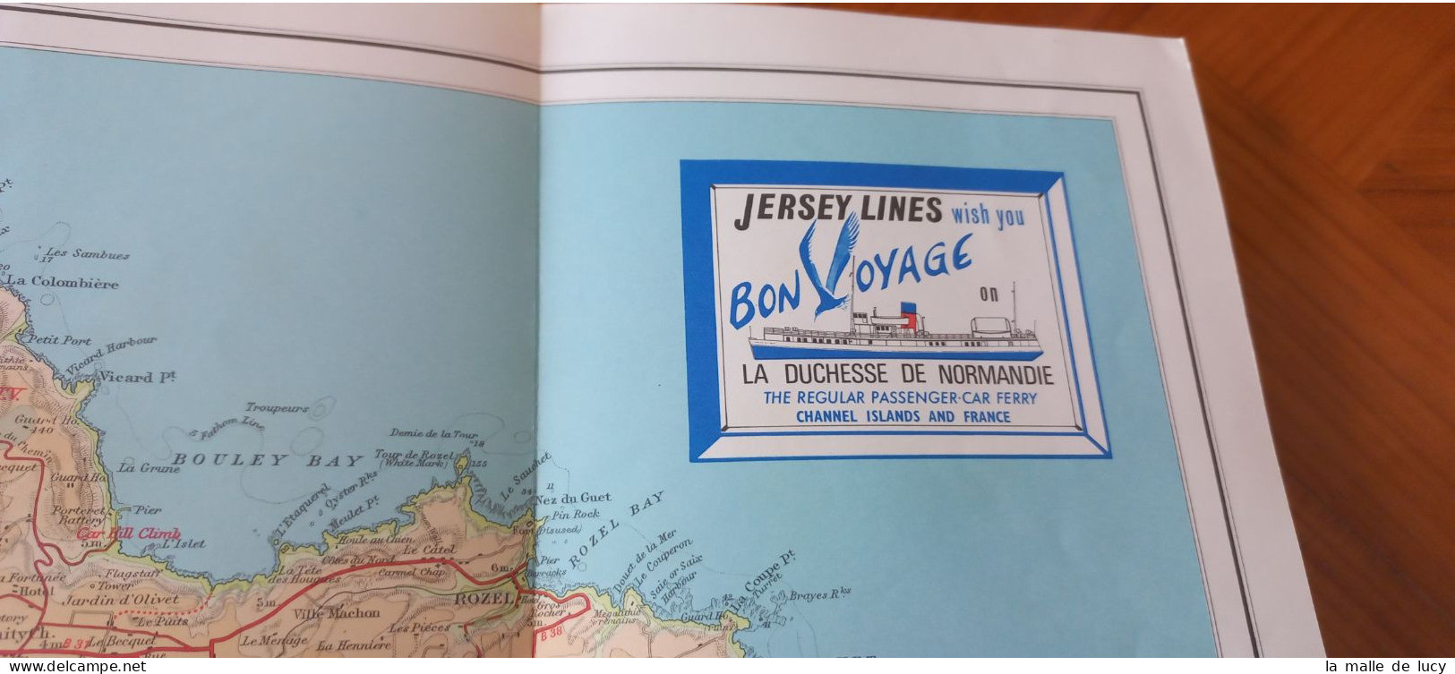 Carte Topographique De Jersey - John Bartholomew & Son - Carte Topografiche