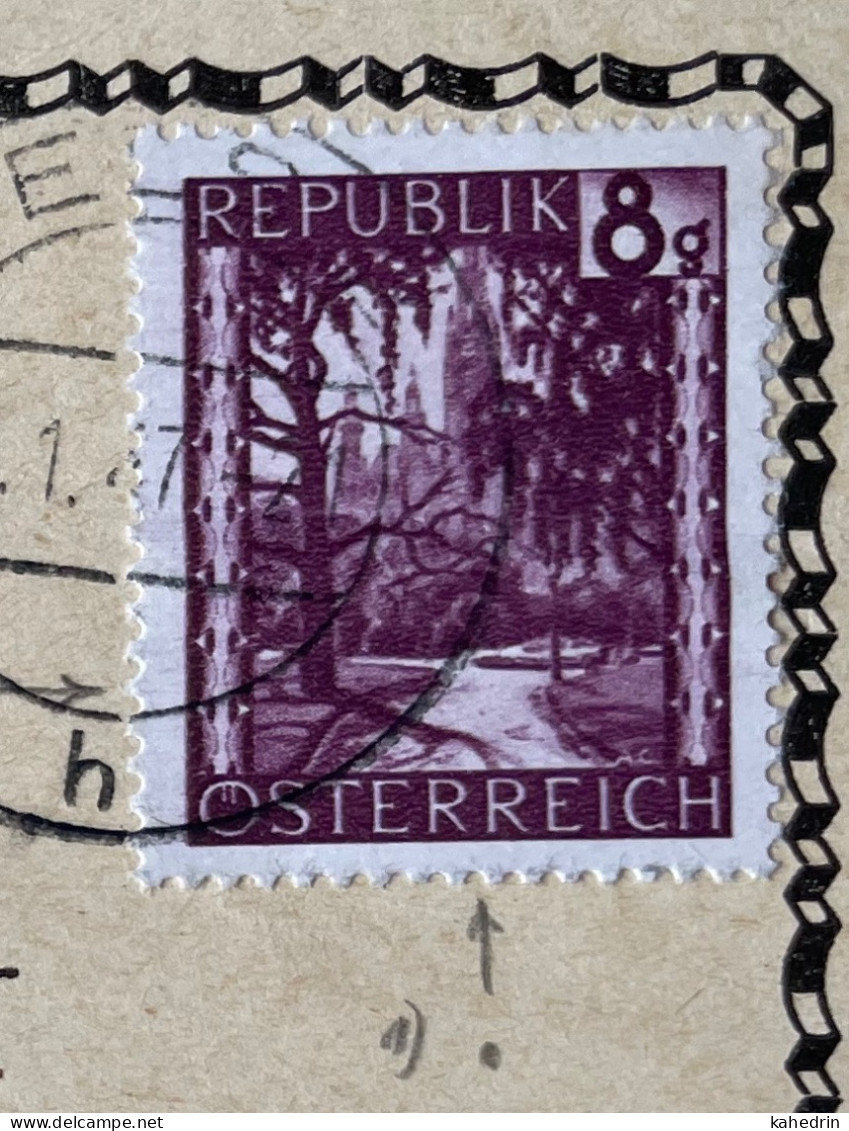 Österreich / Austria 1947, Plattenfehler / Druckzufälligkeit Mi. # 743: Stein Im Weg - Errors & Oddities