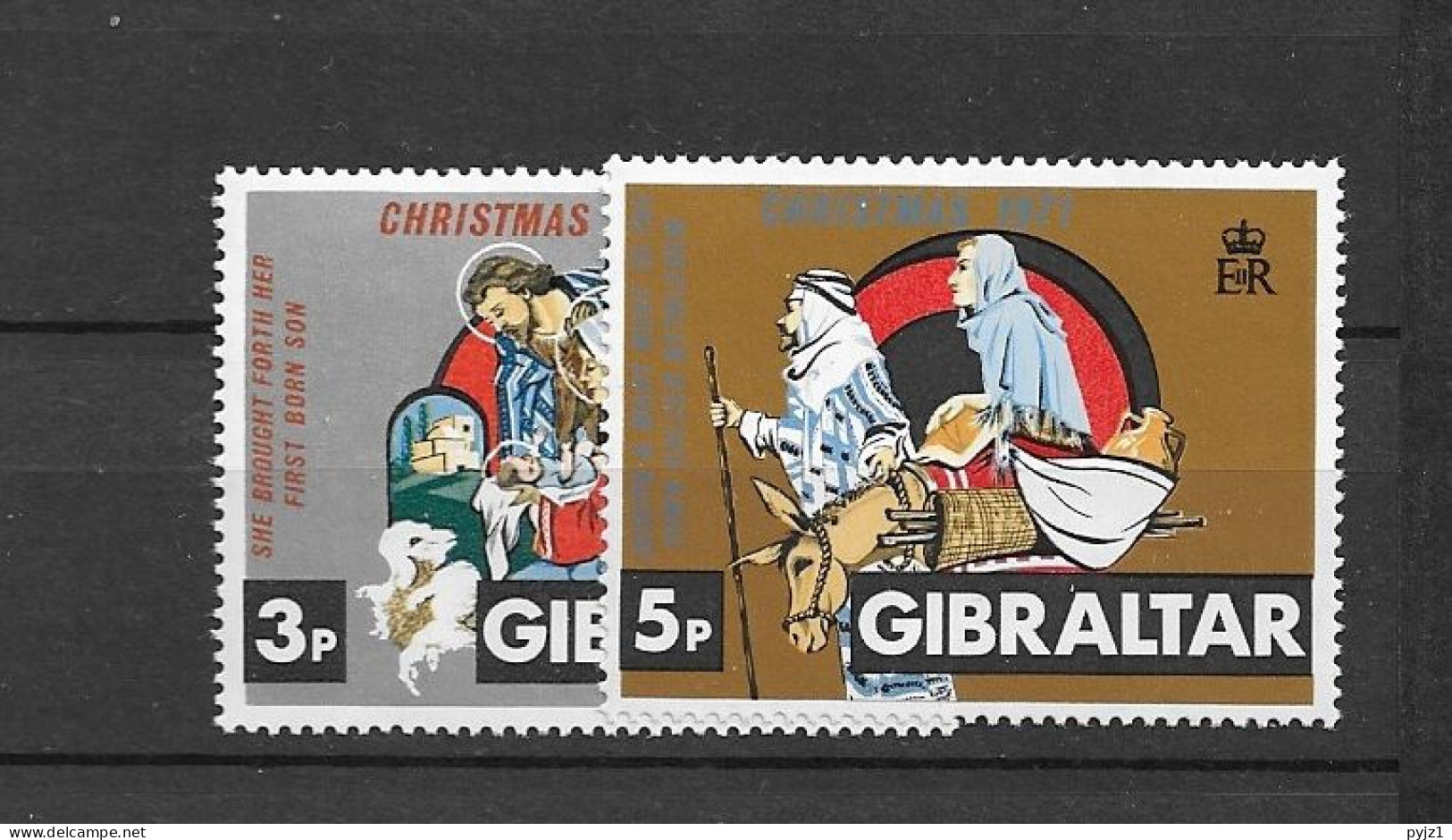 1971 MNH Gibraltar Mi 284-85 Postfris ** - Gibraltar