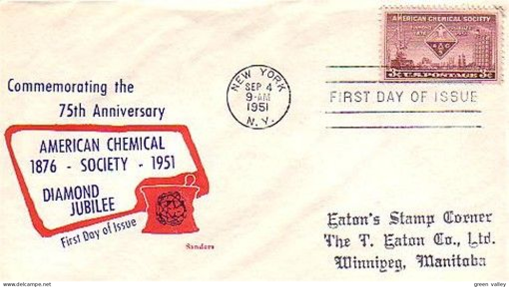 USA American Chemical Society FDC ( A60 818) - Chemie