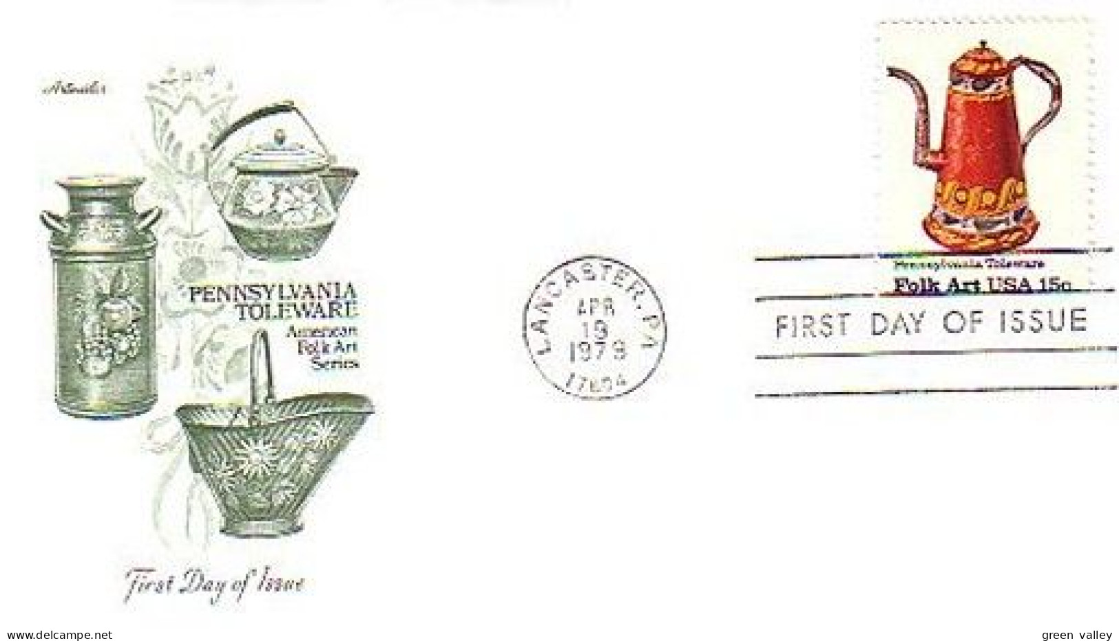 USA Pennsylvania Toleware Fer Blanc FDC ( A60 711) - Minerales