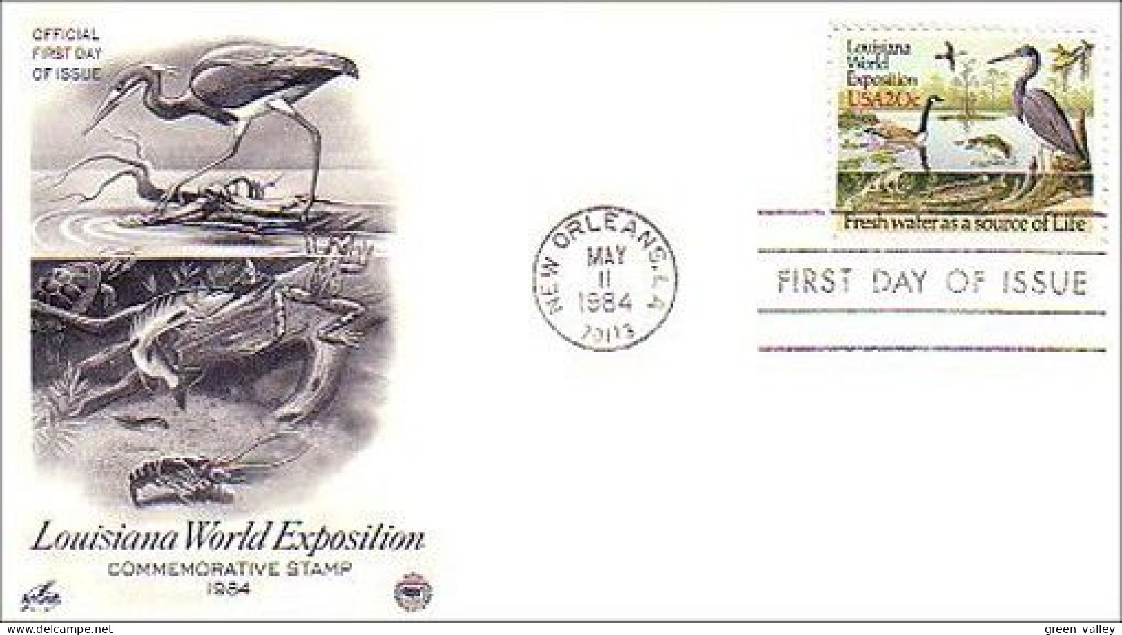 USA Louisiana World Expo 1984 FDC ( A60 569) - 1971-1980