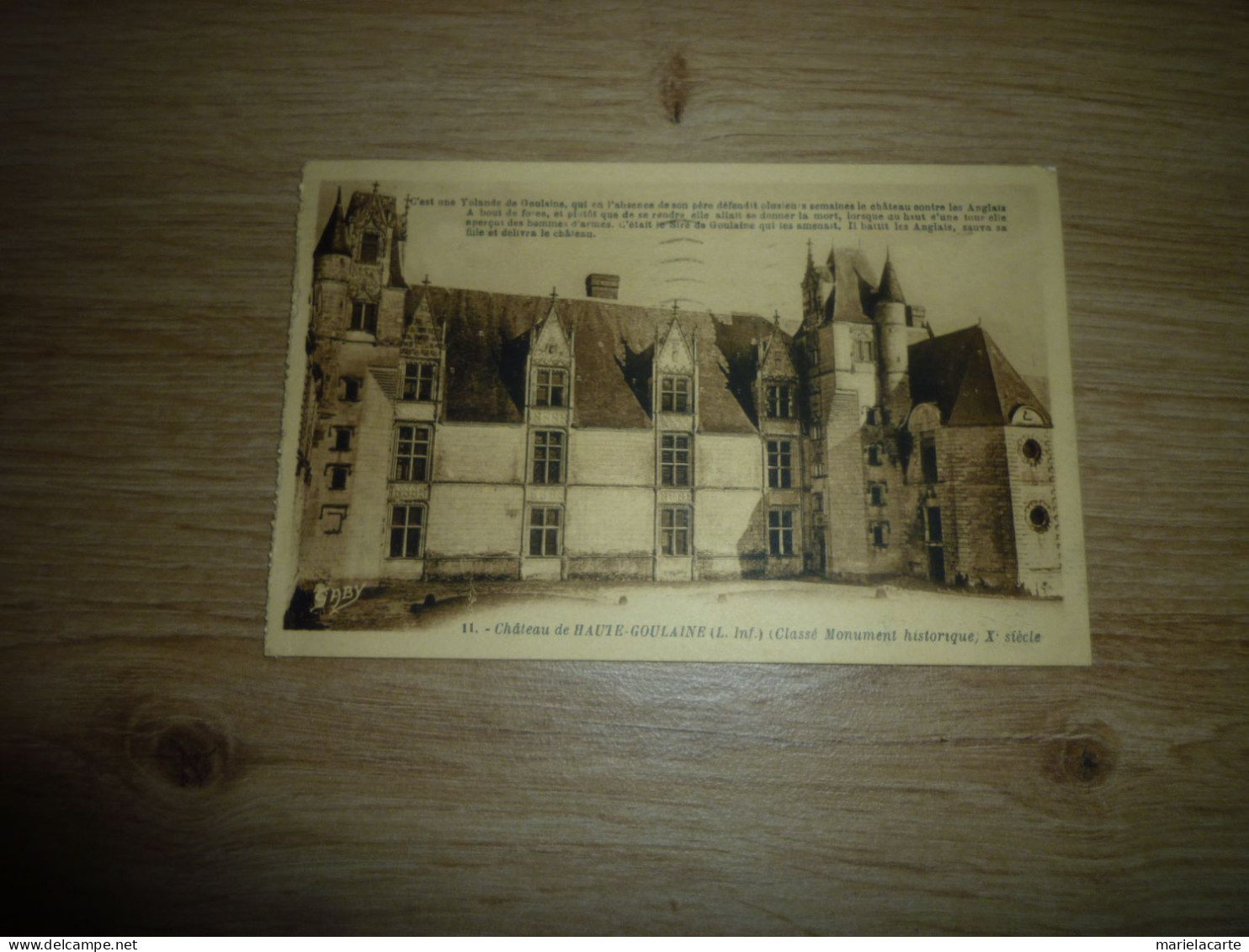 Boite  C1 -----  CHATEAU DE HAUTE GOULAINE - Haute-Goulaine