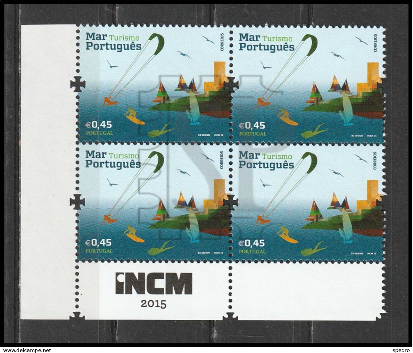 Portugal 2015 Mar Português Sea Mer Navigation Corner Sheet INCM Canto De Folha Turismo Imprensa Nacional Casa Da Moeda - Full Sheets & Multiples