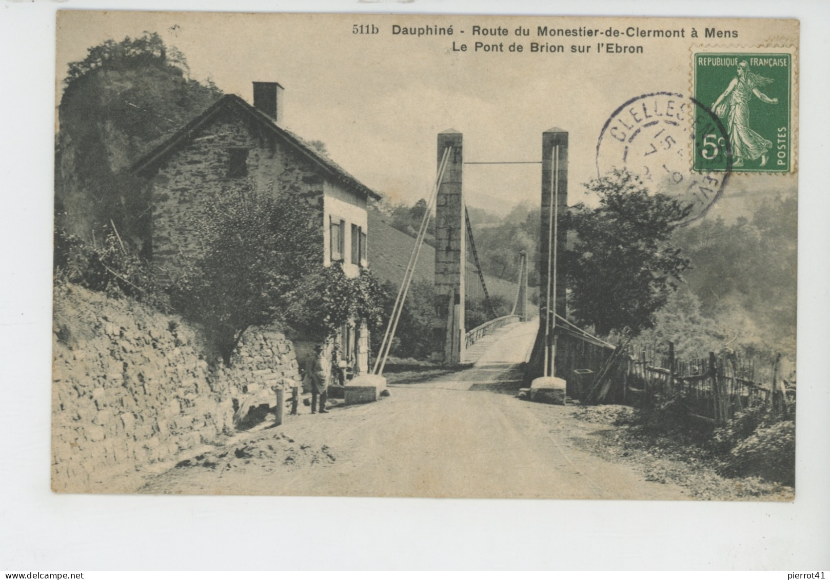 DAUPHINÉ - Route De MONESTIER DE CLERMONT à MENS - Le Pont De BRION Sur L'Ebron - Mens