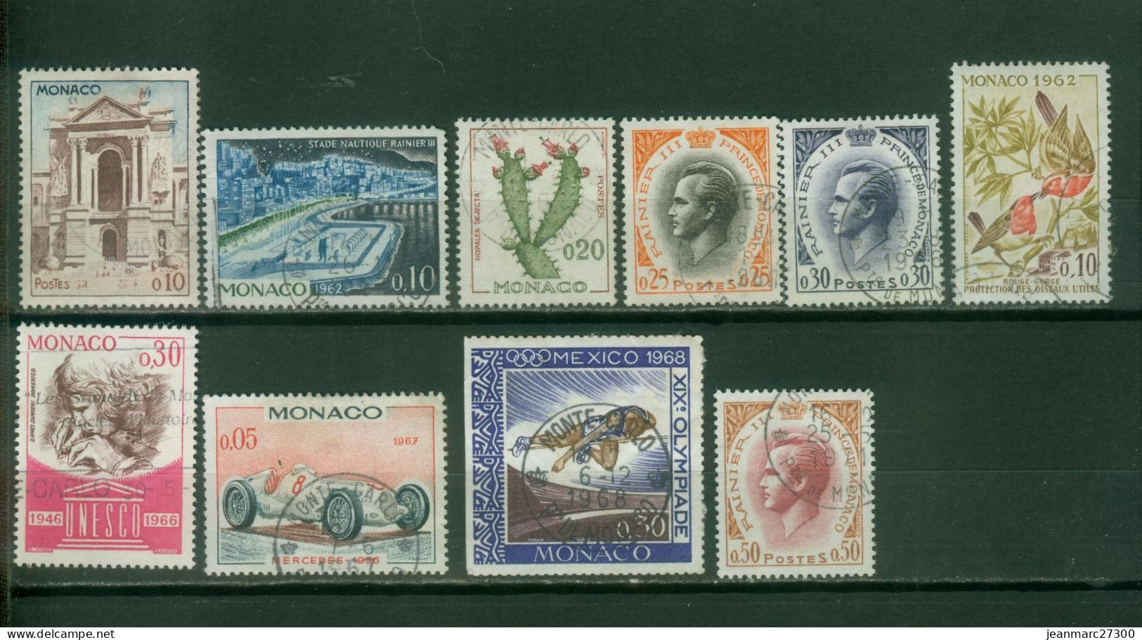 Monaco YT N°539 539A 543 544 545 582 700 710 737 774 Oblitéré - Used Stamps