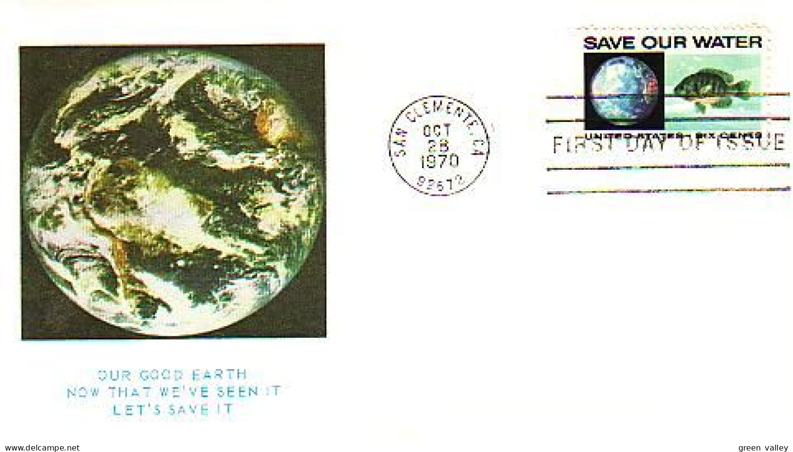 USA Save Our Water Economisez L'eau FDC ( A61 920) - Water