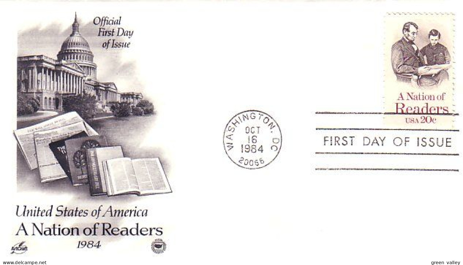 USA FDC A Nation Of Readers ( A61 668) - 1981-1990