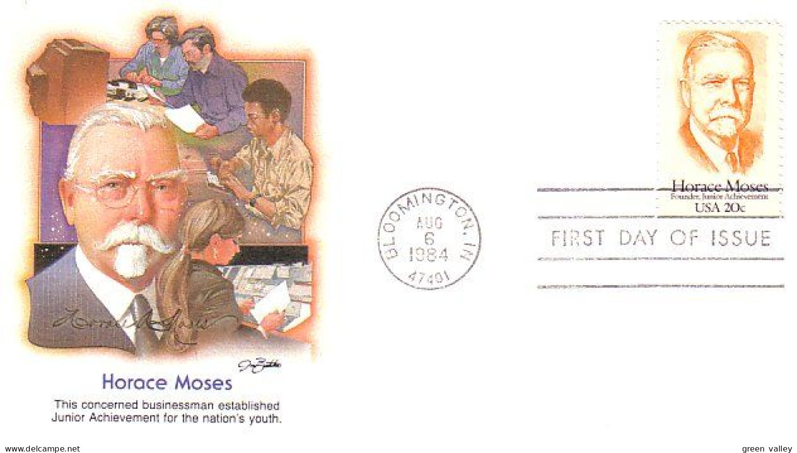 USA FDC Horace Moses ( A61 659) - 1981-1990