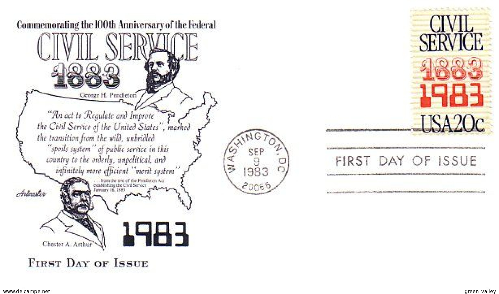 USA FDC Civil Service ( A61 624) - 1981-1990