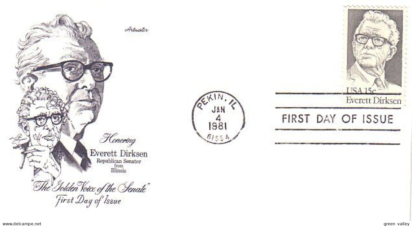 USA FDC Everett Dirksen ( A61 533) - 1981-1990